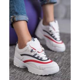 Weide Módní boty na platformě bílý 1