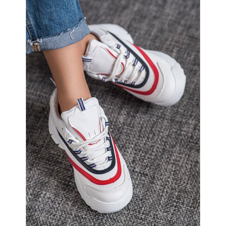 Weide Módní boty na platformě bílý 2