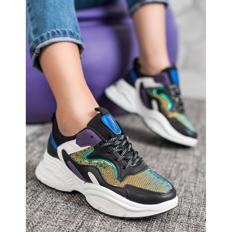 Weide Módní tenisky s flitry vícebarevný 2