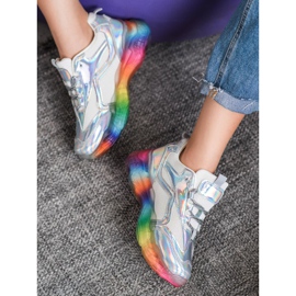 Weide Tenisky S Barevnou Podešví šedá vícebarevný 1