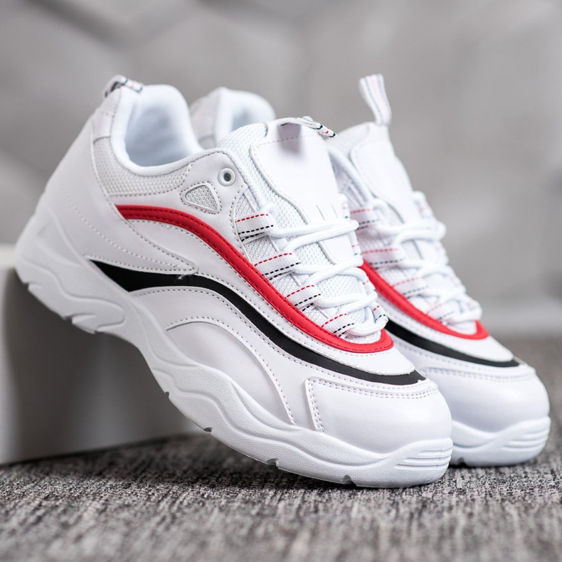 SHELOVET Klasické bílé tenisky bílý 1