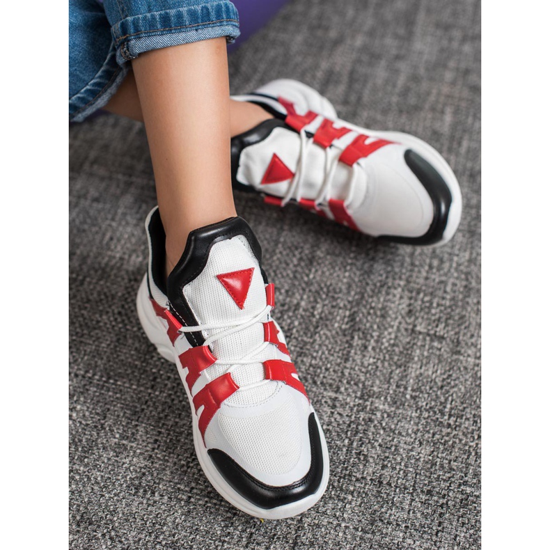 SHELOVET Pohodlné módní tenisky bílý vícebarevný 2