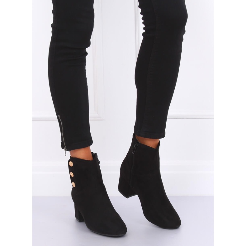Černé kozačky YL51 Black - II Gat černý 1