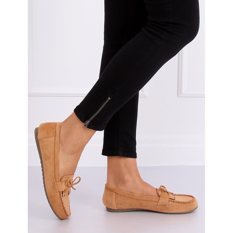 Klasické dámské mokasíny velbloud 77-202 Camel hnědý 2