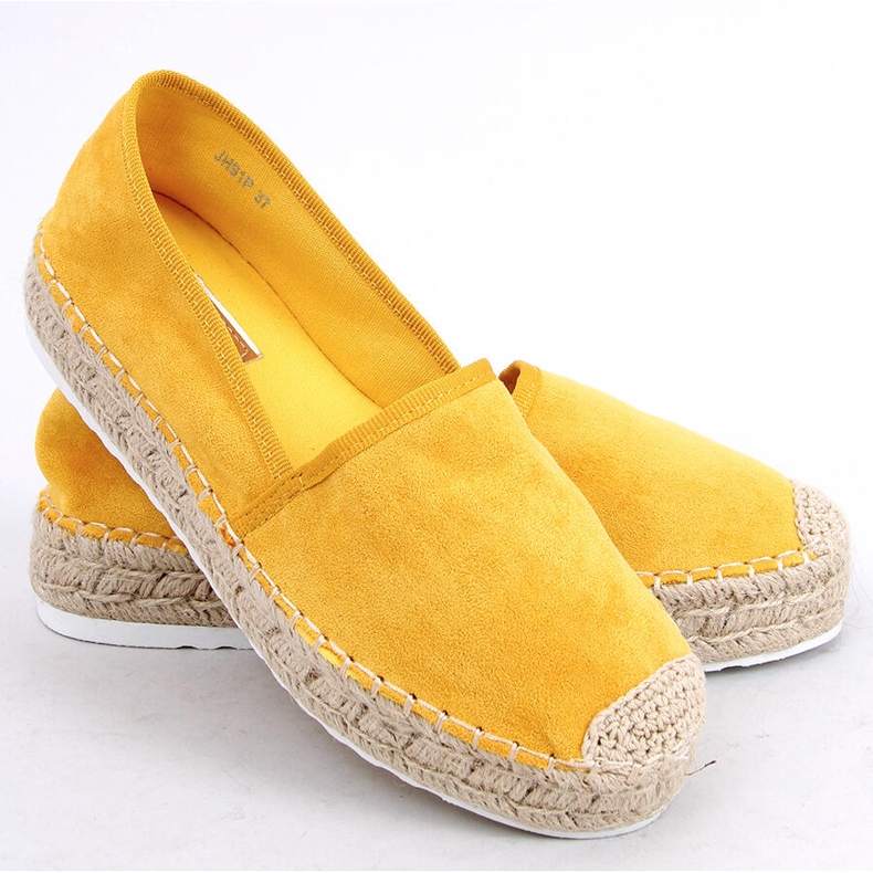 Dámské medové espadrilky JH91P žluté žluť 2