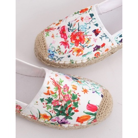 Květinové dámské espadrilky JH91P White vícebarevný 1 Květinové dámské espadrilky JH91P White vícebarevný 1