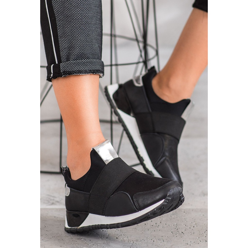 SHELOVET Nazouvací boty na platformě černý 1