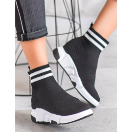 SHELOVET Nazouvací boty s popruhy černý 2