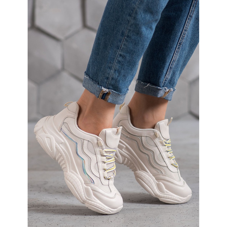 SHELOVET Tenisky Na Platformě hnědý 1