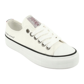 Cross Jeans Classic Sneakers Biaded White FF2R4010C bílý 1