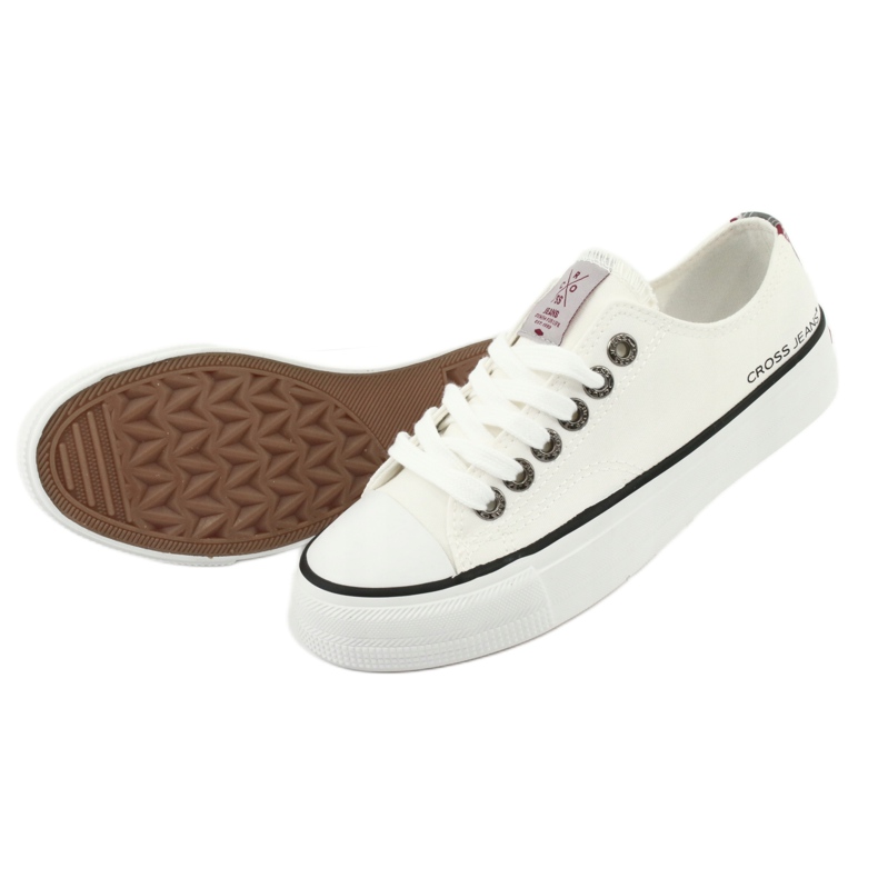 Cross Jeans Classic Sneakers Biaded White FF2R4010C bílý 4
