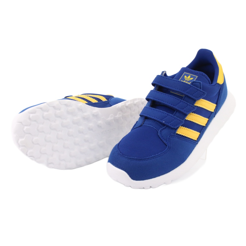 Adidas Originals Forest Grove Cf Jr CG6804 modrý žluť 4