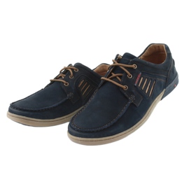 RIKO 908 Men's Navy Blue Men's Shoes modrý 3