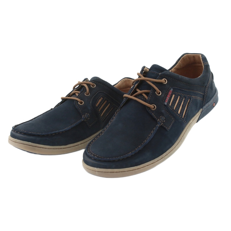 RIKO 908 Men's Navy Blue Men's Shoes modrý 3