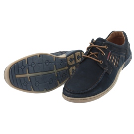 RIKO 908 Men's Navy Blue Men's Shoes modrý 5