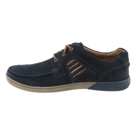 RIKO 908 Men's Navy Blue Men's Shoes modrý 2