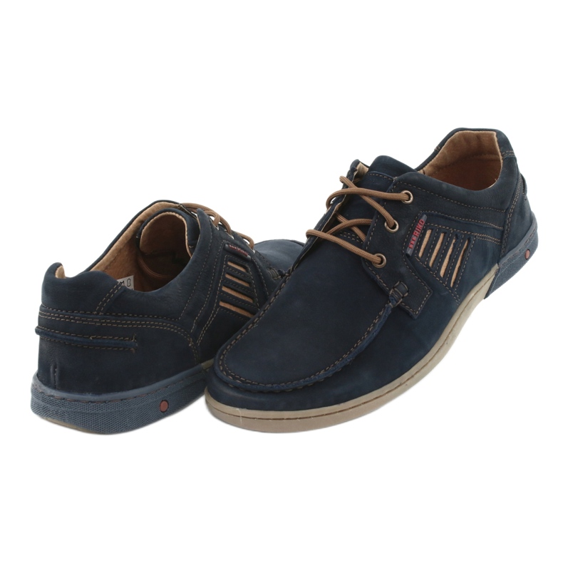 RIKO 908 Men's Navy Blue Men's Shoes modrý 4