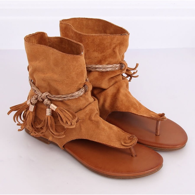 Velbloudí žabky SL1011 hnědý 1