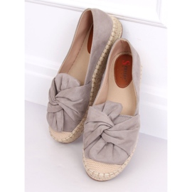Šedé espadrilky pro ženy LL-219P Grey šedá 1