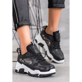 Bella Paris Eko kožené tenisky černý vícebarevný 1