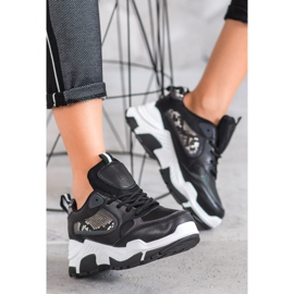 Bella Paris Eko kožené tenisky černý vícebarevný 2