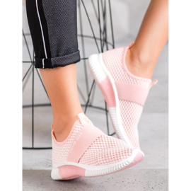 SHELOVET Nazouvací módní obuv růžový 2