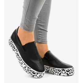 Černé nazouvací tenisky WNH-3 černá 2