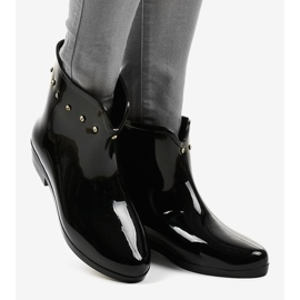 Černé krátké galoše se kubickými zirkony SD97E-1 černá 2