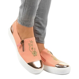 Klasické růžové tenisky A-89 růžový 1