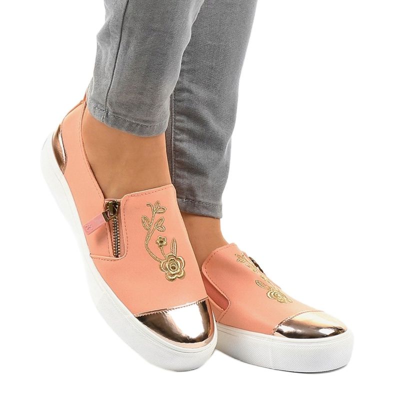 Klasické růžové tenisky A-89 růžový 1