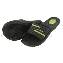 Pánské kulečníkové pantofle Rider 82735 černé / zelené černý šedá zelený 3