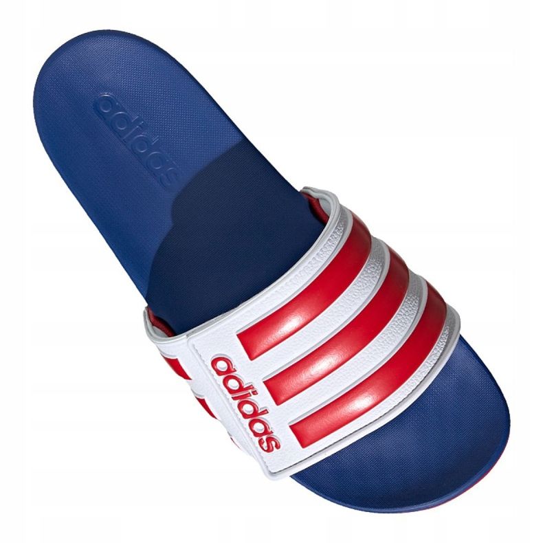 Pantofle Adidas Adilette Comfort Adj M EG1346 bílý červený modrý 1