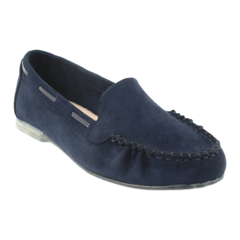 Dámské semišové mokasíny Sergio Leone 722 navy blue modrý 1