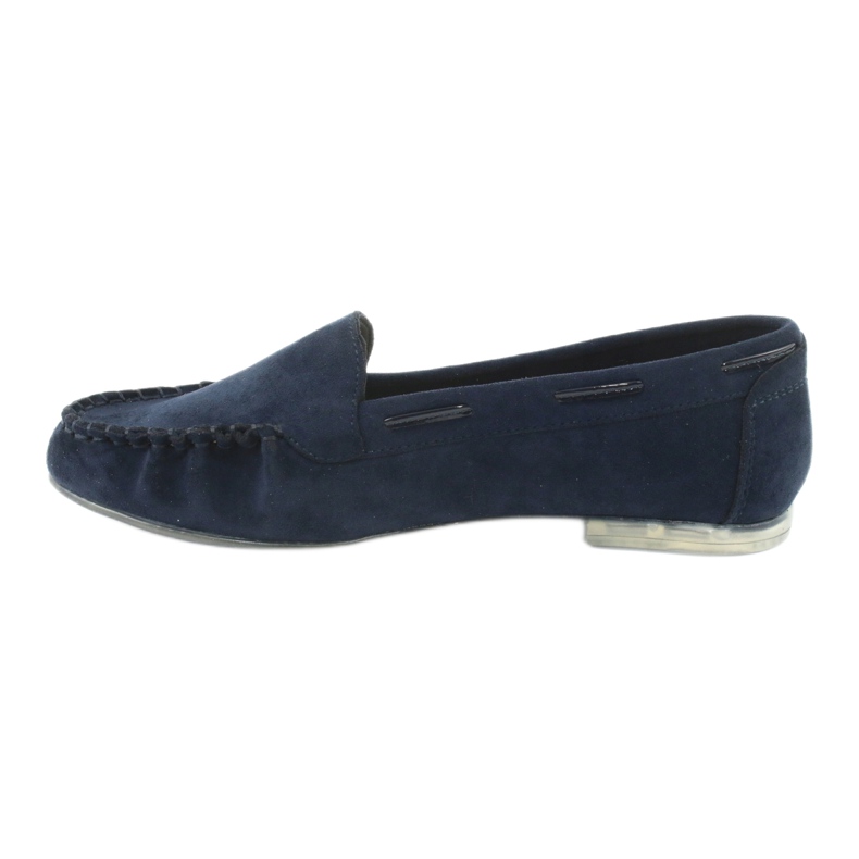 Dámské semišové mokasíny Sergio Leone 722 navy blue modrý 2