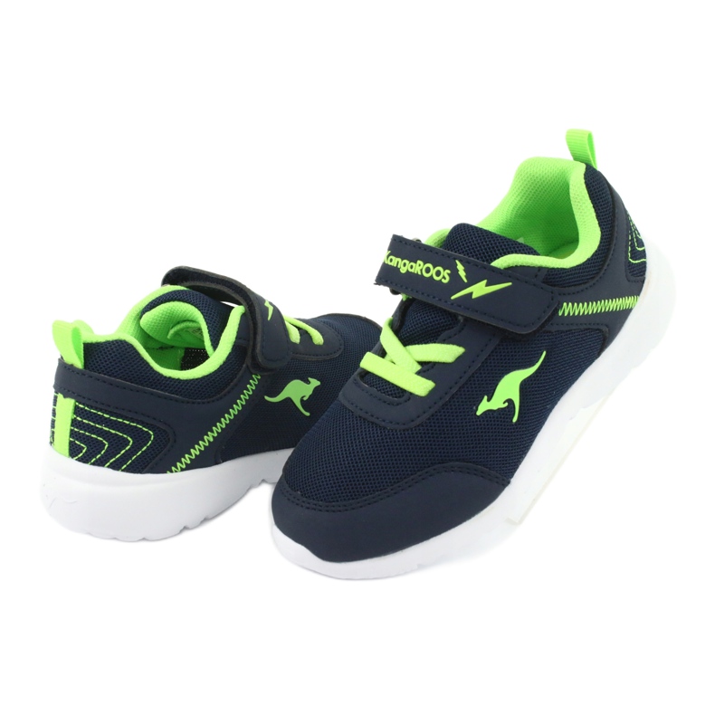 KangaRoos Dětská sportovní bota 02050 Navy Blue/Green modrý 4