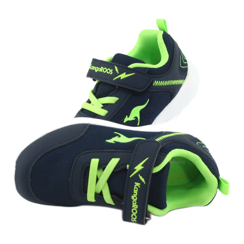 KangaRoos Dětská sportovní bota 02050 Navy Blue/Green modrý 5