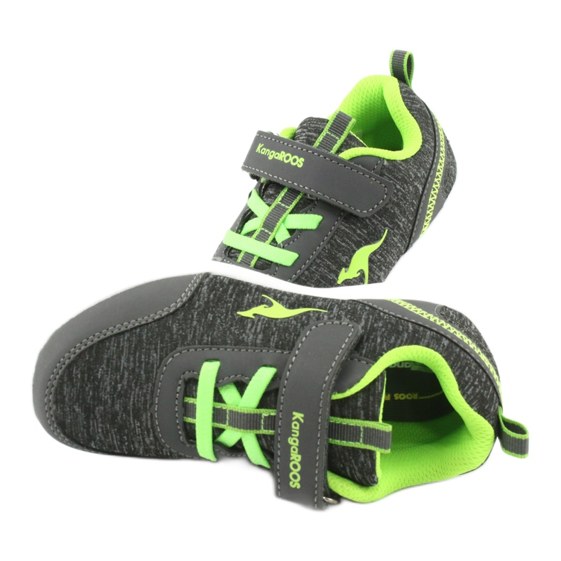 KangaRoos Sports Children's Shoes 02051 Grey/Green šedá 5