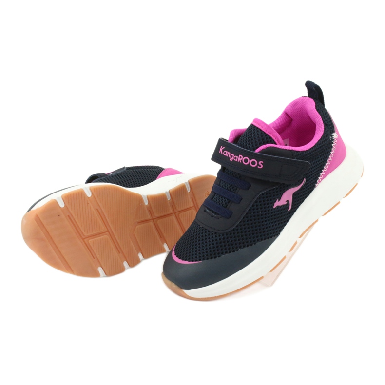 Kangaroos18507 Navy/Pink Sports Children's Shoes modrý 5