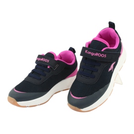 Kangaroos18507 Navy/Pink Sports Children's Shoes modrý 3