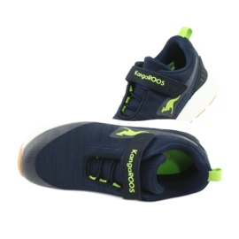 Kangaroos 18508 Navy/Green Sports Shoes modrý 5