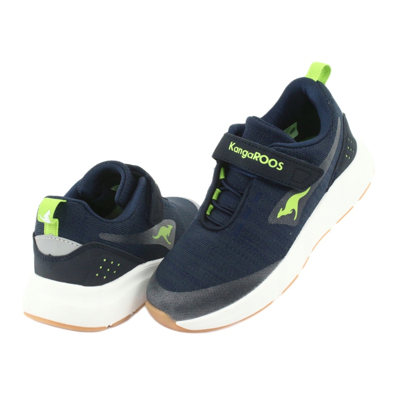 Kangaroos 18508 Navy/Green Sports Shoes modrý 4