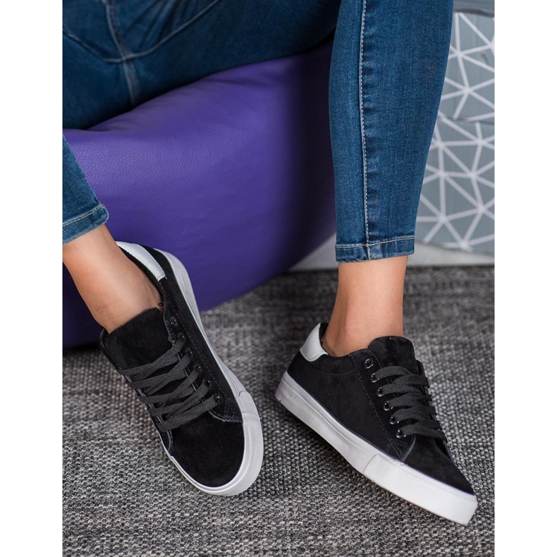 SDS Sportovní obuv na tlusté podrážce černá 2