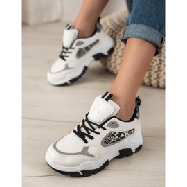 Bella Paris Eko kožené tenisky bílý vícebarevný 1