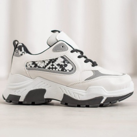 Bella Paris Eko kožené tenisky bílý vícebarevný 2