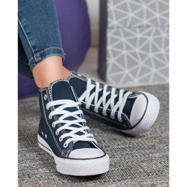 Super Me Vysoké tenisky modrý 1