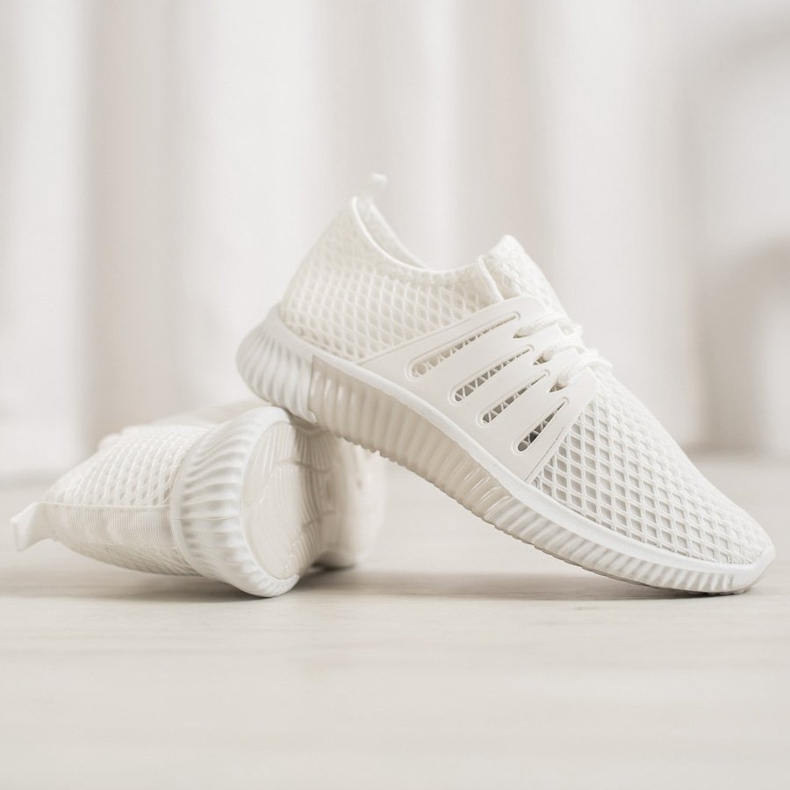 SHELOVET Stylové boty se síťovinou bílý 1 SHELOVET Stylové boty se síťovinou bílý 1