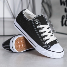 SDS Textilní tenisky černý 1