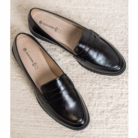 Goodin Černé klínové mokasíny černý 2