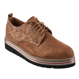 Hnědé jazzové boty JN-31 hnědý 1 Hnědé jazzové boty JN-31 hnědý 1