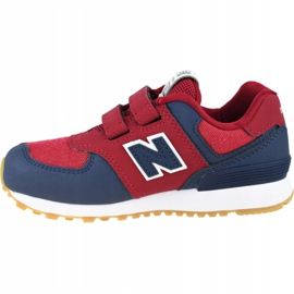 Boty New Balance Jr YV574DMI červené 1